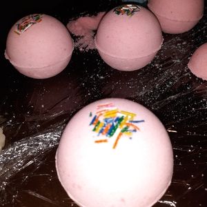 3 for $25 Cupcake bath bombs